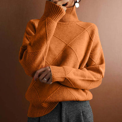 Valentine | Pull en Tricot Décontracté de Couleur Unie