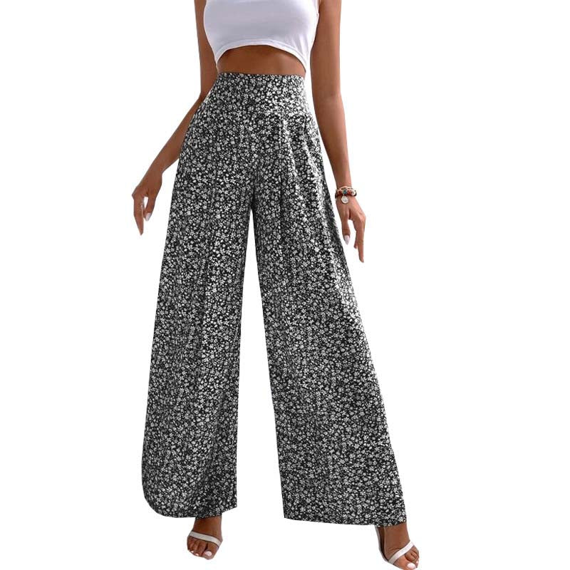 Pantalon à Fleurs Décontracté