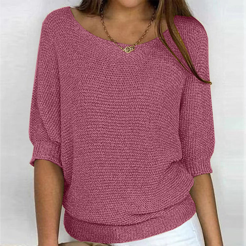 Constance | Pull Décontracté de Couleur Unie