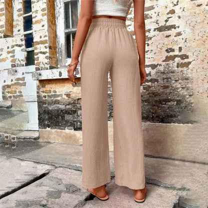 Danièle | Pantalon Décontracté de Couleur Unie