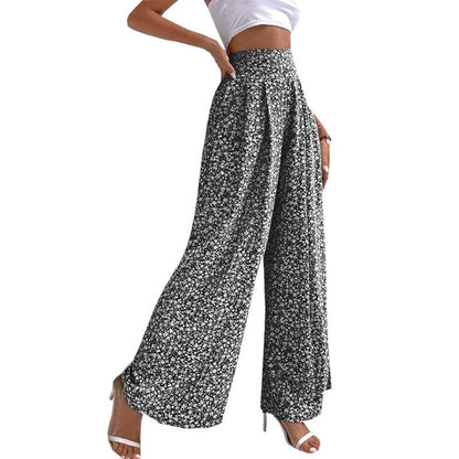 Pantalon à Fleurs Décontracté