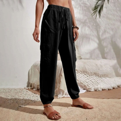 Estelle | Pantalon Décontracté de Couleur Unie