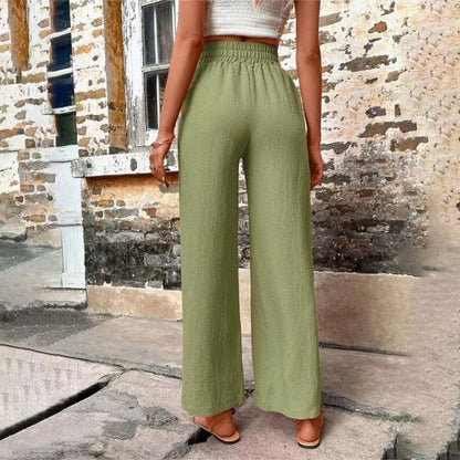 Danièle | Pantalon Décontracté de Couleur Unie