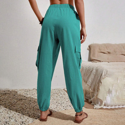 Estelle | Pantalon Décontracté de Couleur Unie