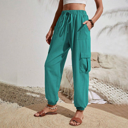 Estelle | Pantalon Décontracté de Couleur Unie