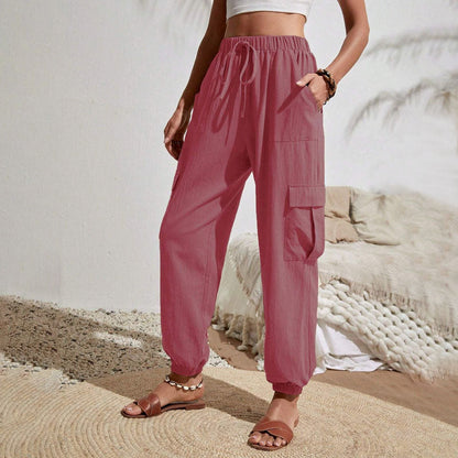 Estelle | Pantalon Décontracté de Couleur Unie
