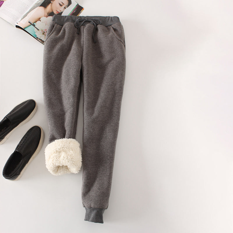 Sylviane | Pantalon Chaud de Couleur Unie