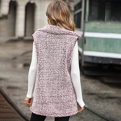 Cardigan Gilet Décontracté en Peluche
