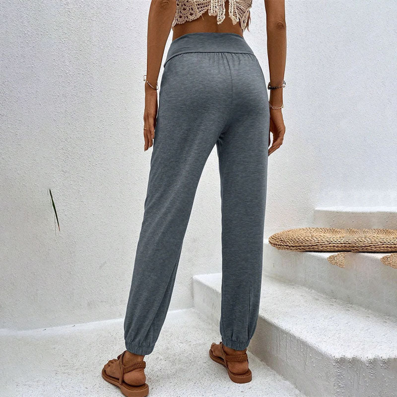 Ghislaine | Pantalon Décontracté de Couleur Unie