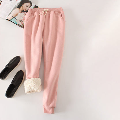 Sylviane | Pantalon Chaud de Couleur Unie