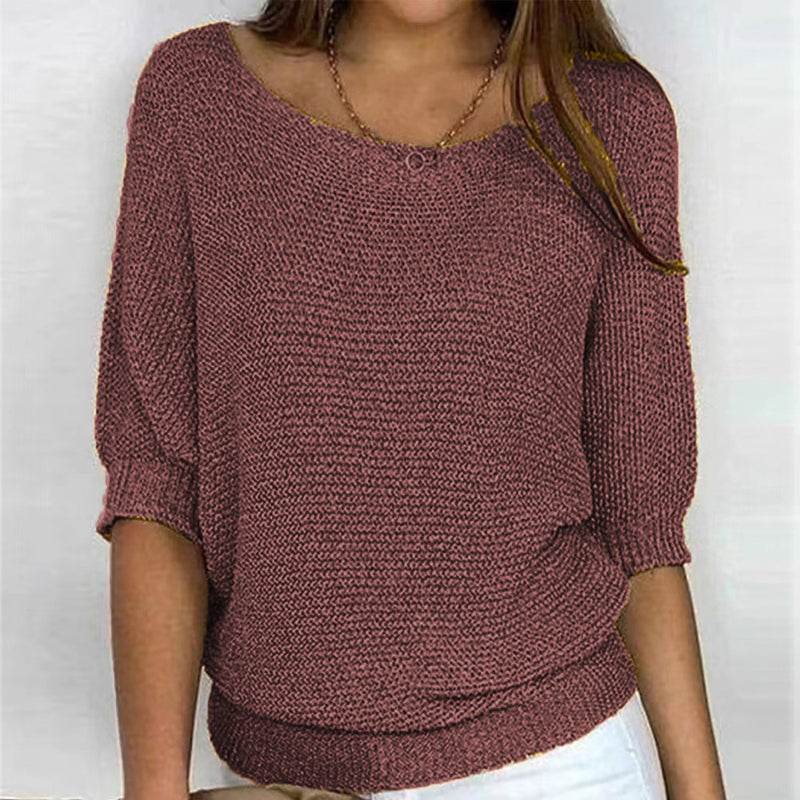 Constance | Pull Décontracté de Couleur Unie