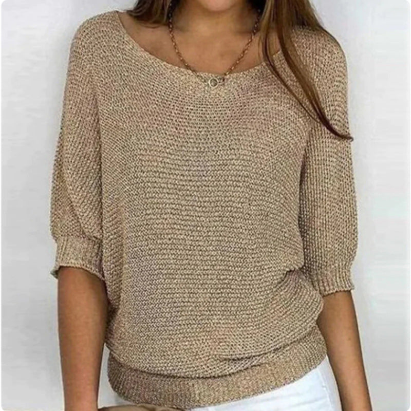 Constance | Pull Décontracté de Couleur Unie
