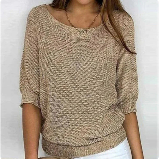 Constance | Pull Décontracté de Couleur Unie