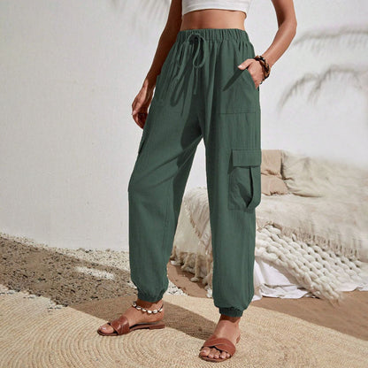 Estelle | Pantalon Décontracté de Couleur Unie