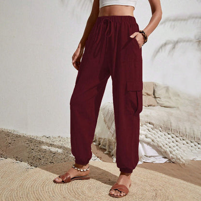 Estelle | Pantalon Décontracté de Couleur Unie