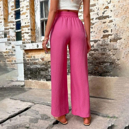 Danièle | Pantalon Décontracté de Couleur Unie