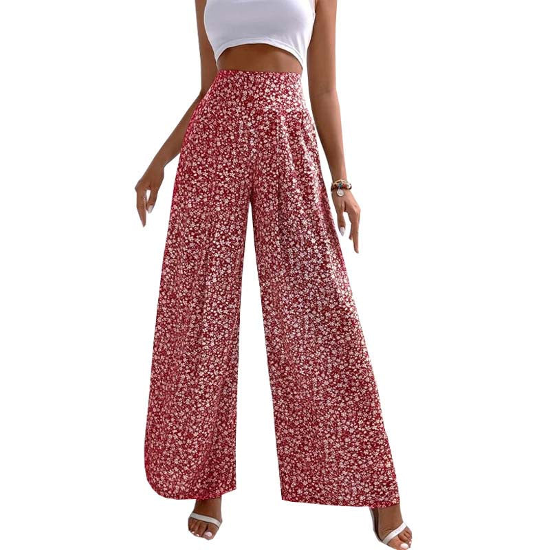 Pantalon à Fleurs Décontracté