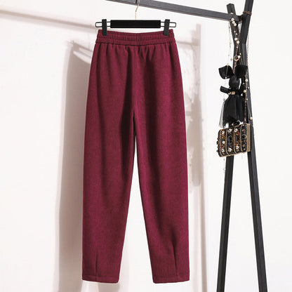 Véronique | Pantalon Chaud de Couleur Unie