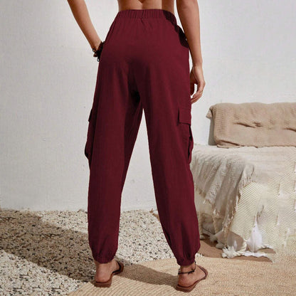 Estelle | Pantalon Décontracté de Couleur Unie