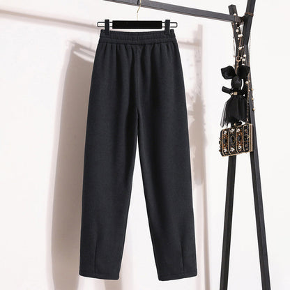 Véronique | Pantalon Chaud de Couleur Unie