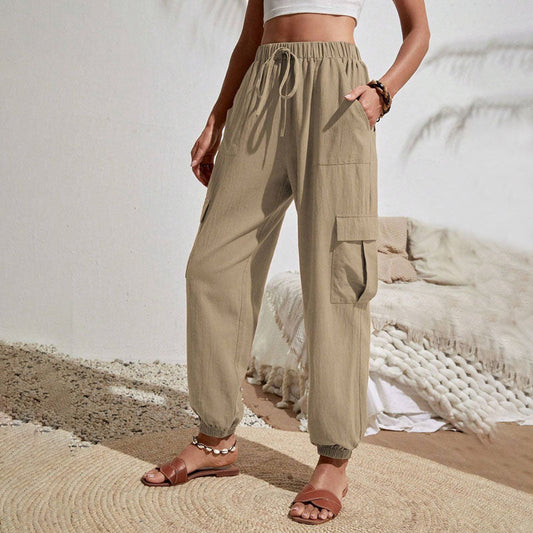 Estelle | Pantalon Décontracté de Couleur Unie