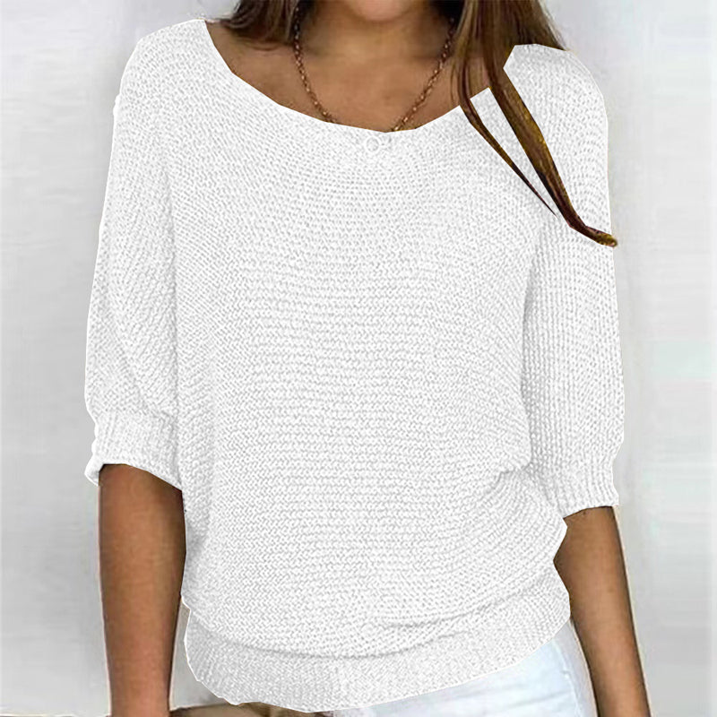 Constance | Pull Décontracté de Couleur Unie