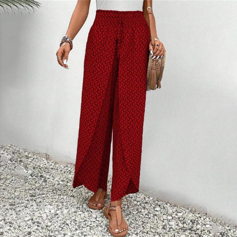 Pantalon Décontracté à Jambes Larges