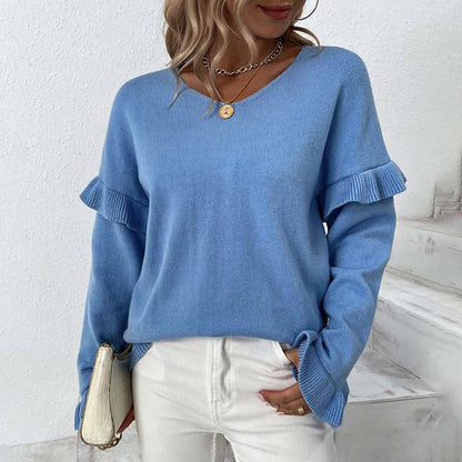 Diane | Pull Décontracté de Couleur Unie