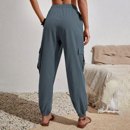 Estelle | Pantalon Décontracté de Couleur Unie