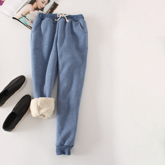 Sylviane | Pantalon Chaud de Couleur Unie