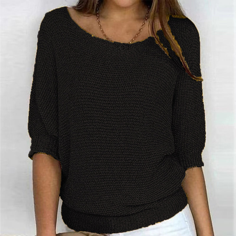 Constance | Pull Décontracté de Couleur Unie