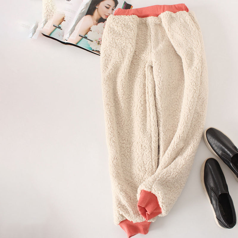 Sylviane | Pantalon Chaud de Couleur Unie