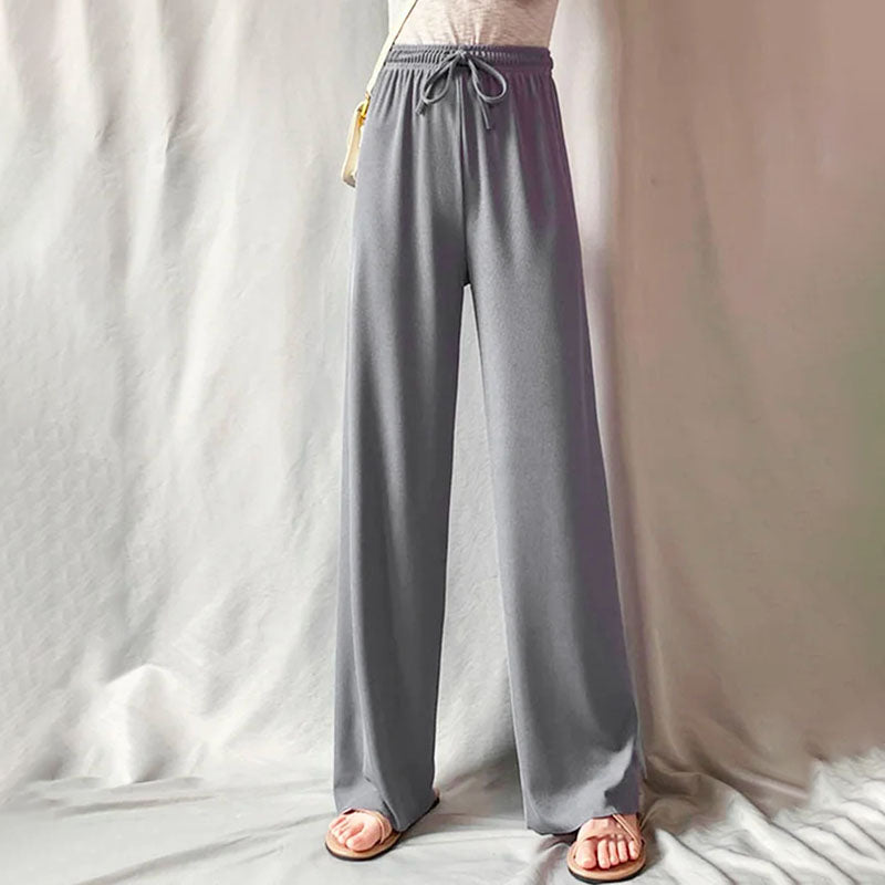 Irène | Pantalon Décontracté de Couleur Unie