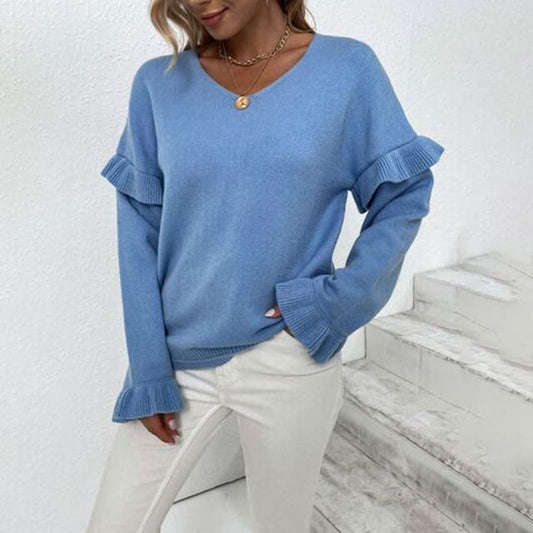 Diane | Pull Décontracté de Couleur Unie