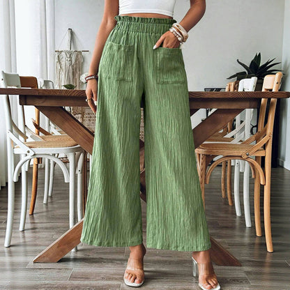 Béatrice | Pantalon Décontracté de Couleur Unie