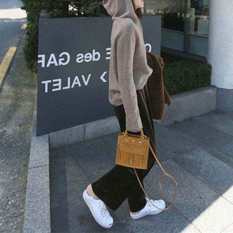 Bérénice | Pull à Capuche de Couleur Unie