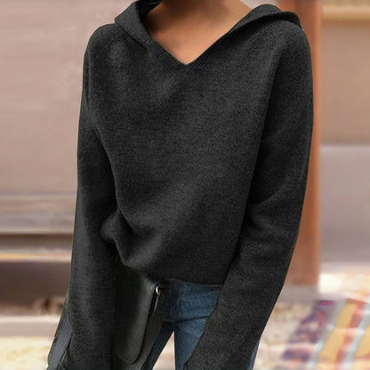 Bérénice | Pull à Capuche de Couleur Unie