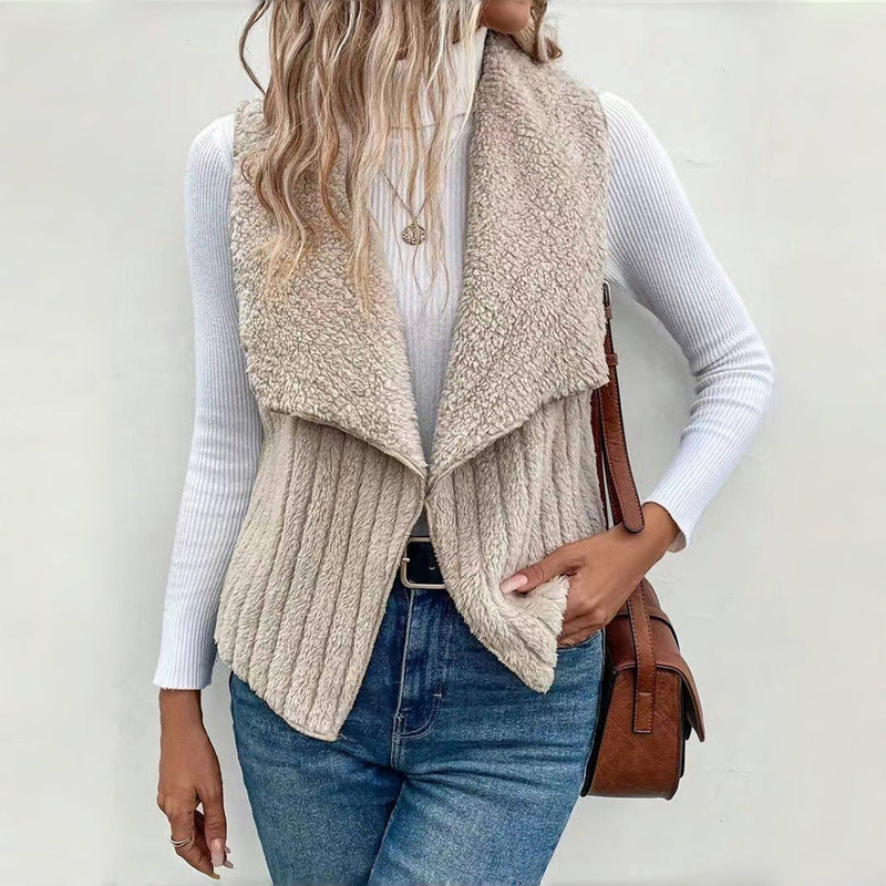 Cardigan Décontracté de Couleur Unie