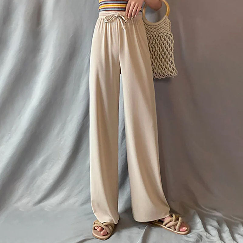 Irène | Pantalon Décontracté de Couleur Unie