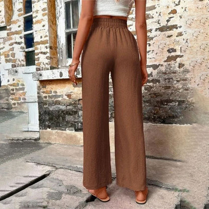 Danièle | Pantalon Décontracté de Couleur Unie