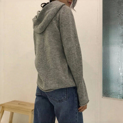 Bérénice | Pull à Capuche de Couleur Unie