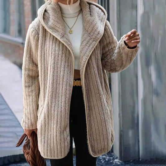Manteau Chaud à Capuche Ample