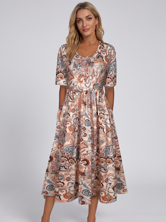 Zélie | Robe de Style Ethnique Vintage