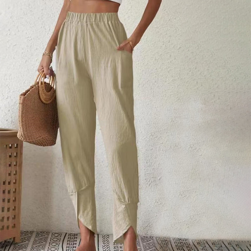 Fabienne | Pantalon Décontracté de Couleur Unie