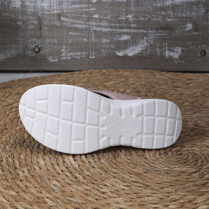 Sandales Compensées en Tricot Respirant